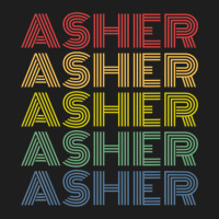 Asher Wordmark Pattern Personalized Name Retro Classic T-shirt | Artistshot