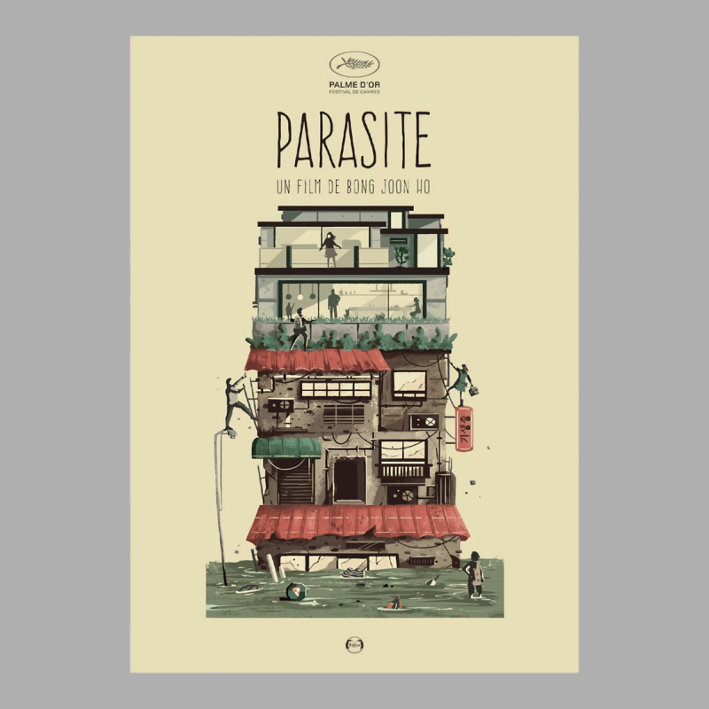 Parasite Film Poster Poster  Retro Girl Ladies Fitted T-Shirt by lantikcheyos | Artistshot