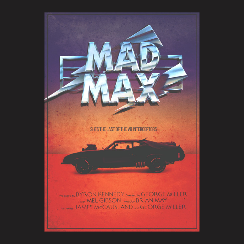 The Last Of The V8's   Vintage Custom Mad Max Poster T-shirt | Artistshot