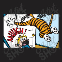 Funny Hobbes With Calvin T-shirt | Artistshot