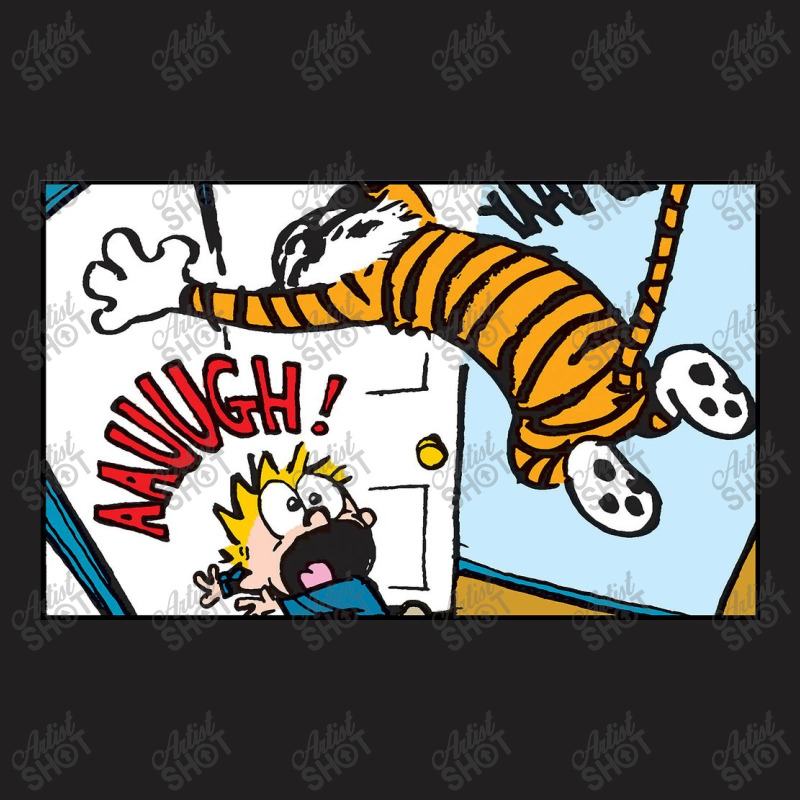 Funny Hobbes With Calvin T-shirt | Artistshot