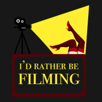 Id Rather Be Filming Movie Director Film Maker Print Classic  Girl Cut Flannel Shirt | Artistshot