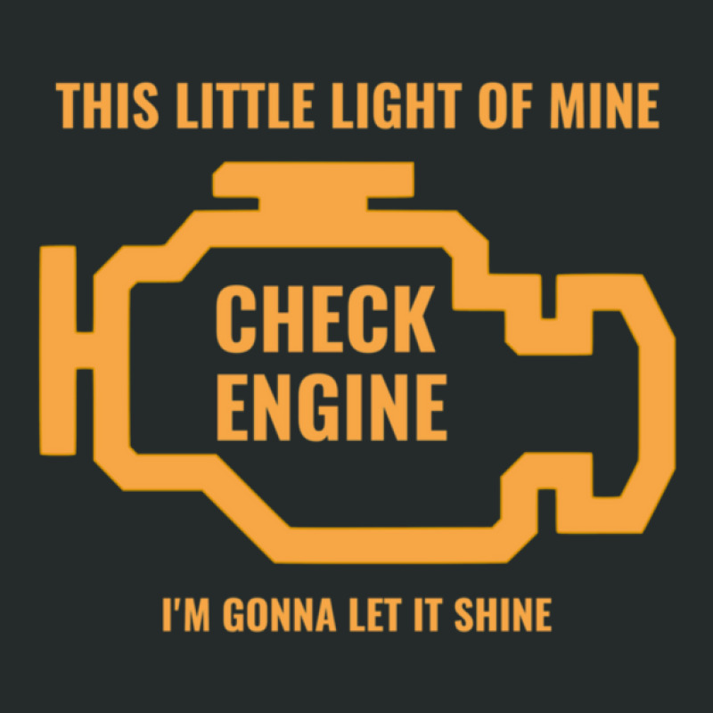 Funny Little Light Of Mine - Check Engine Light Women's Triblend Scoop T-shirt by RobertLouisMarriott | Artistshot