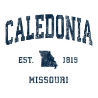 Caledonia Missouri Mo Vintage Athletic Navy Sports Design V-neck Tee | Artistshot