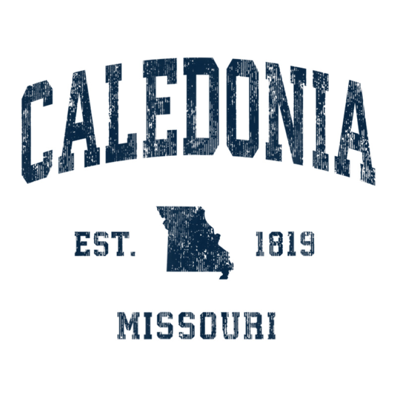 Caledonia Missouri Mo Vintage Athletic Navy Sports Design V-Neck Tee by legatgzlezy | Artistshot