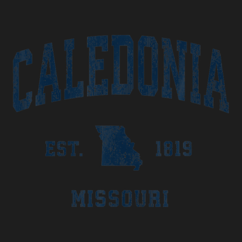 Caledonia Missouri Mo Vintage Athletic Navy Sports Design Classic T-shirt by legatgzlezy | Artistshot