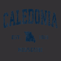 Caledonia Missouri Mo Vintage Athletic Navy Sports Design Vintage Hoodie | Artistshot