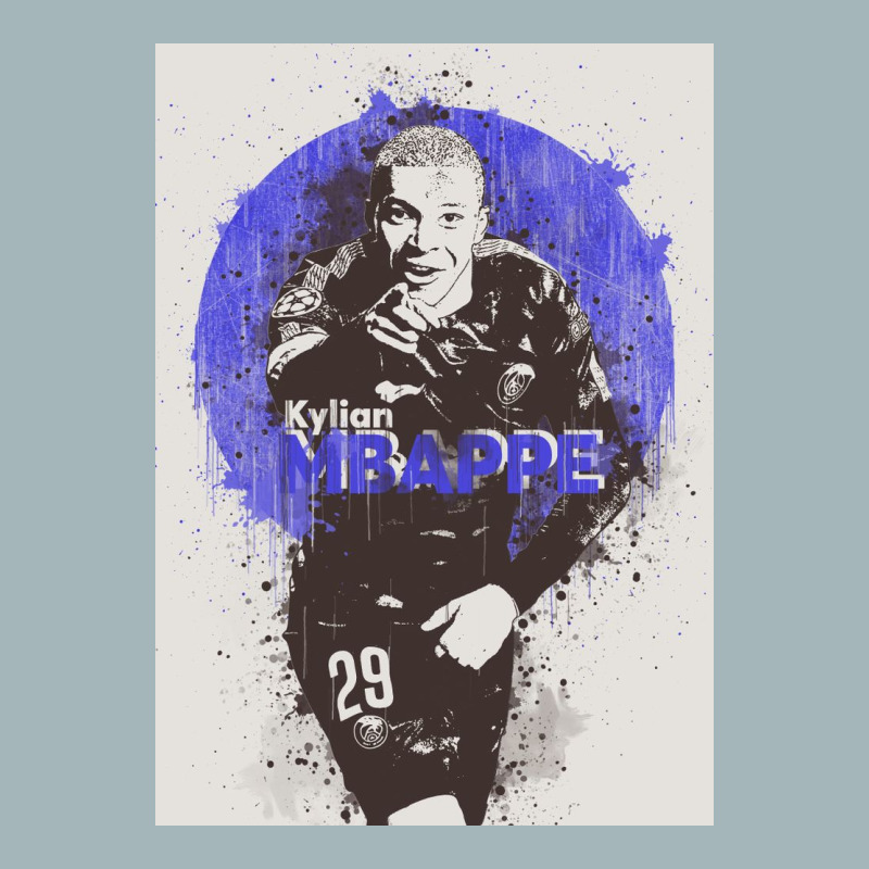 Kylian Mbappe Painting Unisex Sherpa-lined Denim Jacket | Artistshot