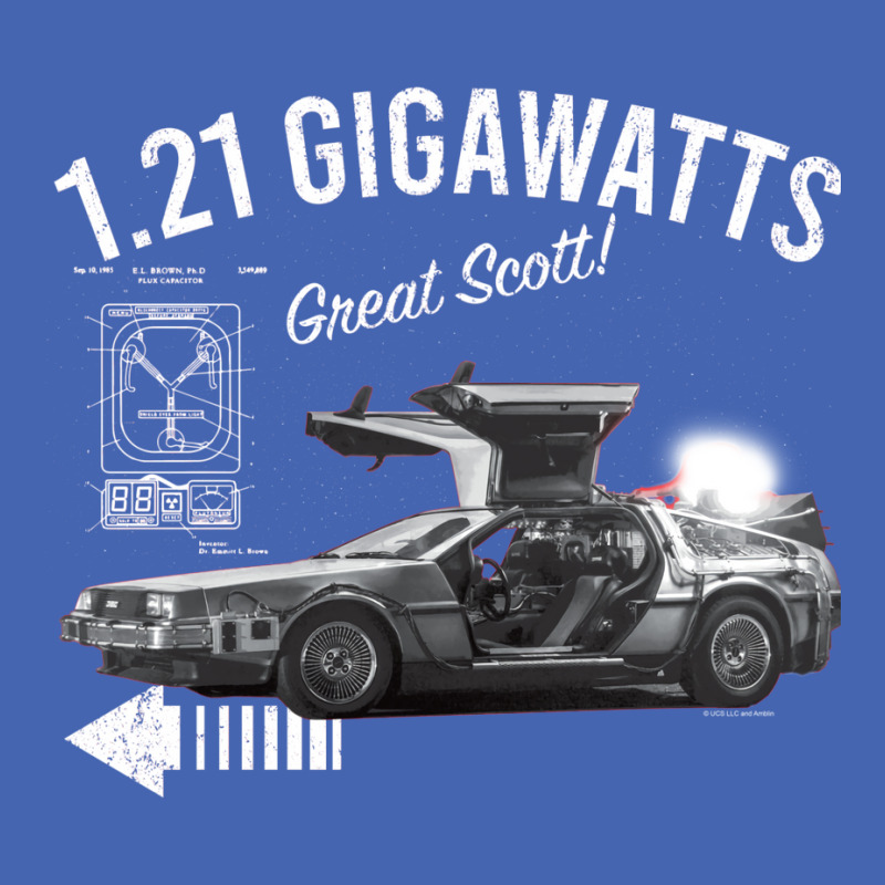 Back To The Future 1.21 Gigawatts Delorean Car (© Ucs Llc And Amblin) Zipper Hoodie by icubvam2 | Artistshot