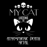 My Cat Listens To Atmospheric Death Metal Adjustable Cap | Artistshot