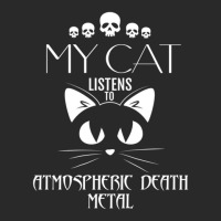 My Cat Listens To Atmospheric Death Metal Printed Hat | Artistshot