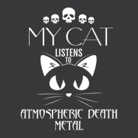 My Cat Listens To Atmospheric Death Metal Ladies Curvy T-shirt | Artistshot