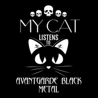 My Cat Listens To Avantgarde Atmospheric Black Metal Lightweight Hoodie | Artistshot