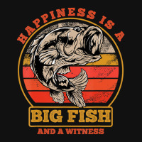 Hot Trend Retro Vintage Happiness Is A Big Fish And A Witness Fishing Fanny Pack | Artistshot