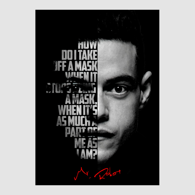 Black And Whiterobot Elliot Alderson Quote Poster Music Quote Exclusive T-shirt | Artistshot