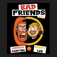 Bad Friends With Andrew Santino Amp Bobby Lee Poster 70s Drawstring Bags | Artistshot