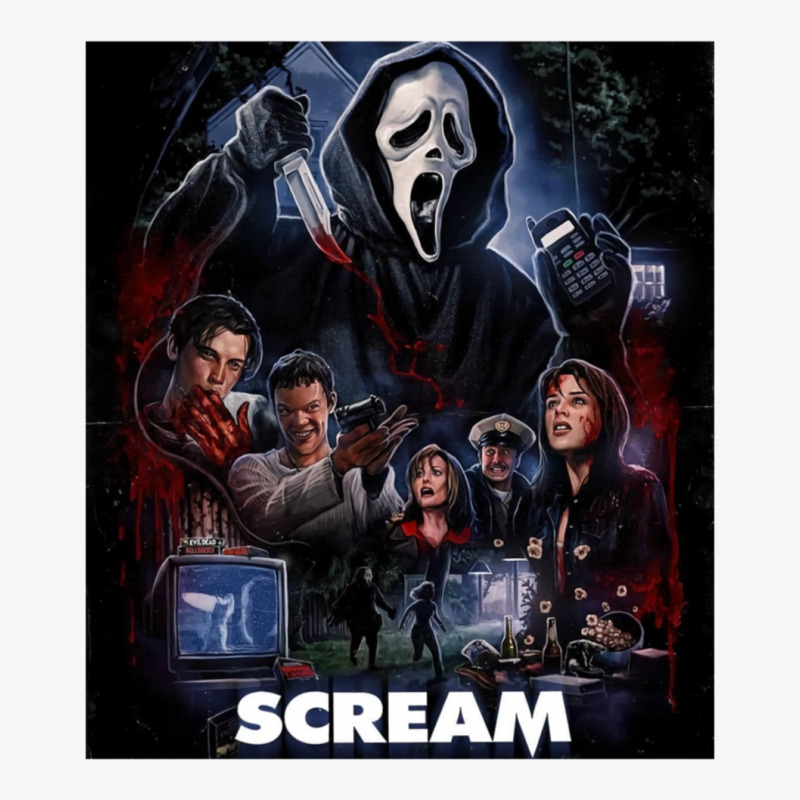 Scream Horror Movie Artwork Ladies Fitted T-Shirt by rivulevizf | Artistshot