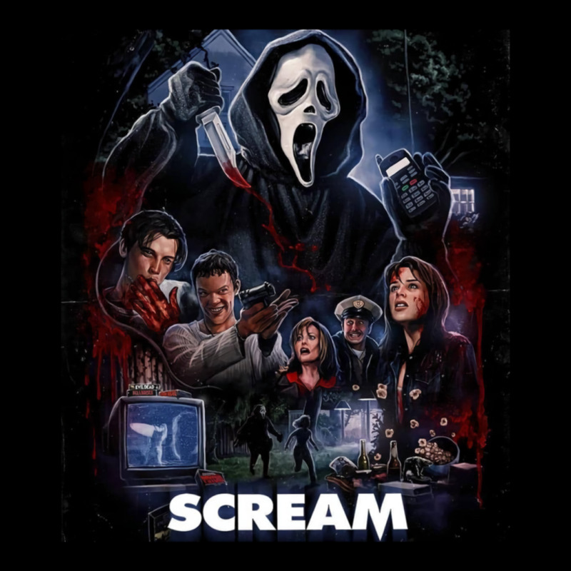 Scream Horror Movie Artwork Cropped Sweater by rivulevizf | Artistshot