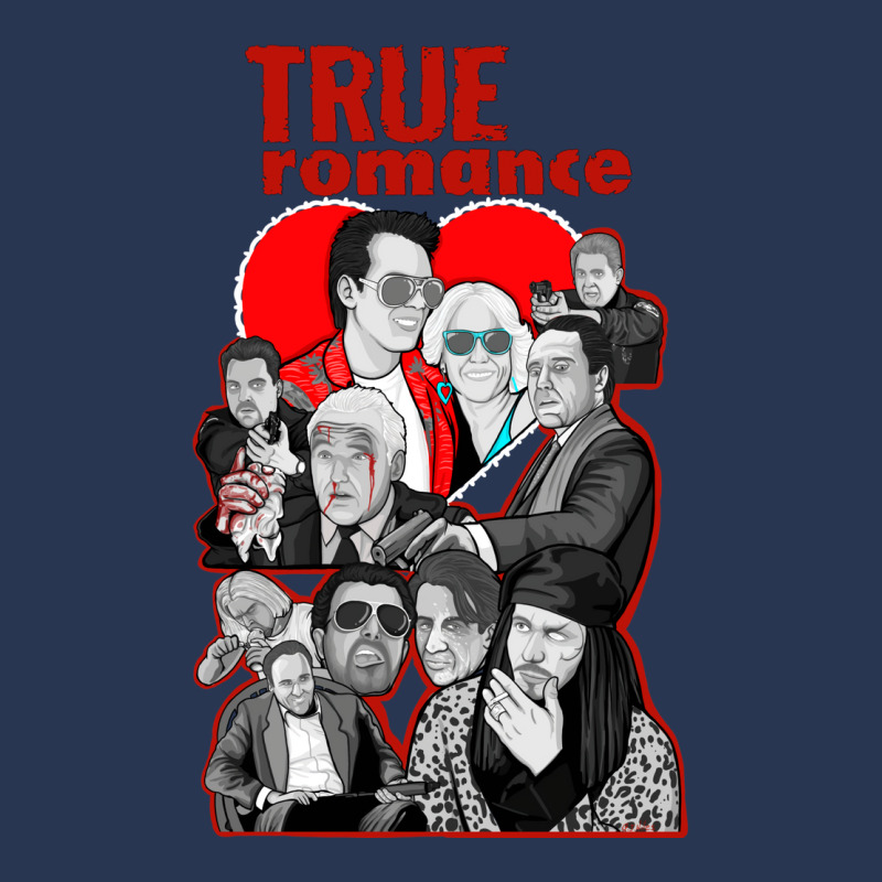 True Romance Character Collage Art Men Denim Jacket | Artistshot