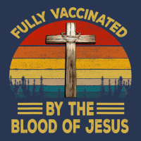 Jesus Christ Christian Retro Fully Vaccinated By The Blood Of Jesus 19 Men Denim Jacket | Artistshot