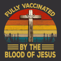 Jesus Christ Christian Retro Fully Vaccinated By The Blood Of Jesus 19 Vintage Hoodie | Artistshot