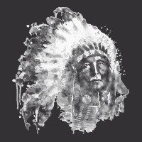 Native American Portrait T  Shirt Native American Chief Black And Whit Vintage Hoodie And Short Set | Artistshot