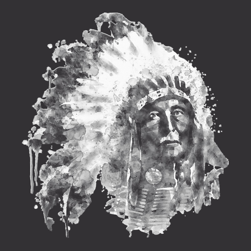 Native American Portrait T  Shirt Native American Chief Black And Whit Vintage Hoodie And Short Set by bernierkaia606 | Artistshot