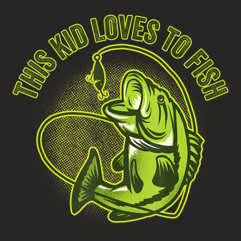 Hot Trend This Kid Loves To Fish Heart Fishing Ladies Fitted T-Shirt by Estrada Link | Artistshot