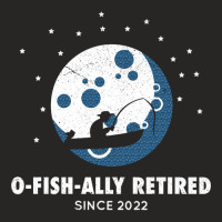 Hot Trend Ofishally Retired Since 2022 Fishing Ladies Fitted T-shirt | Artistshot