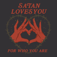 Limited Edition Satan Loves You Vintage Hoodie | Artistshot