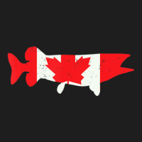 Limited Edition Canada Flag Musky Fishing Vintage Muskie Fish Cool Classic T-shirt | Artistshot