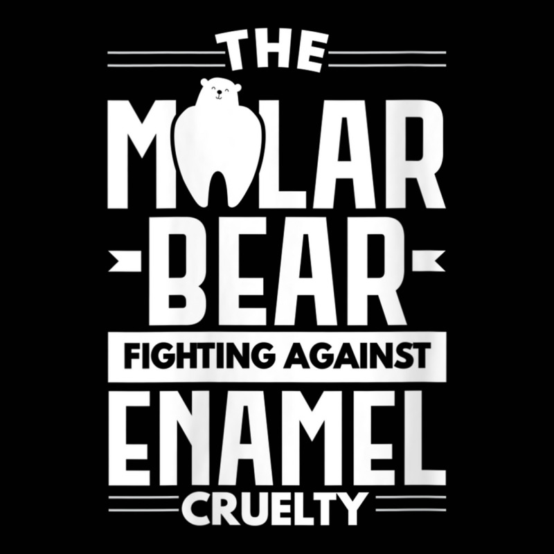 Womens The Molar Bear Fighting Against Enamel Cruelty Tooth Fairy V Ne Toddler 3/4 Sleeve Tee by hamlerf | Artistshot