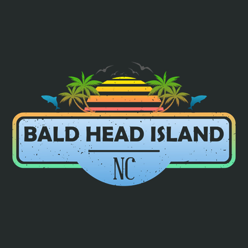 Trending Bald Head Island Beach - North Carolina, Tropical Palm Trees Women's Triblend Scoop T-shirt by Inmamlil638 | Artistshot