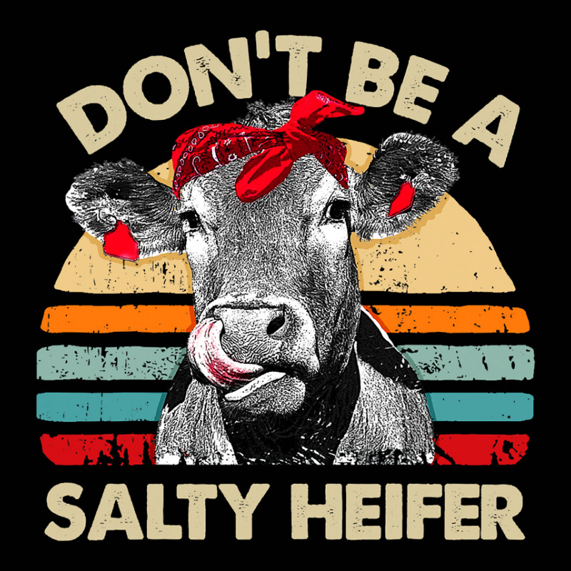 Don T Be A Salty Heifer T Shirt Cows Lover Gift Vintage Farm Toddler 3/4 Sleeve Tee | Artistshot