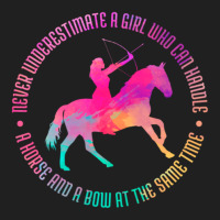 Trending A Girl Who Can Handle A Horse And A Bow Mounted Archery Ladies Polo Shirt | Artistshot