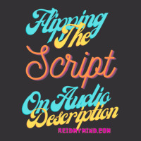 Flipping The Script On Audio Description 1 Vintage Hoodie And Short Set | Artistshot