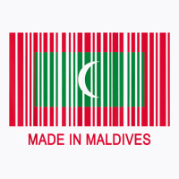 Made In Maldives Flag Barcode T Shirt T-shirt | Artistshot