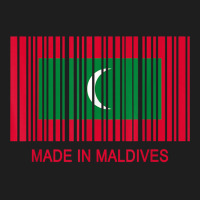 Made In Maldives Flag Barcode T Shirt Classic T-shirt | Artistshot