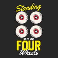 Standing On My Own Four Wheels Ladies Fitted T-shirt | Artistshot