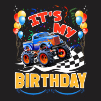 Trending It Is My Birthday Boy Monster Truck Car Party Day Kids Cute T-shirt | Artistshot