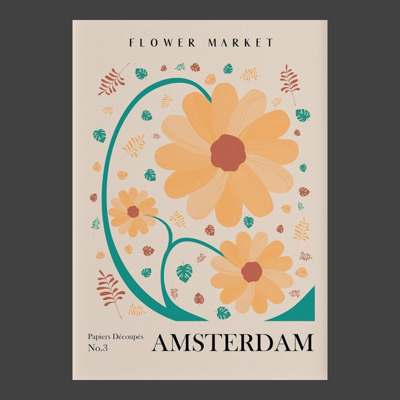 Flower Market Amsterdam Vintage T-Shirt by currygeorge | Artistshot