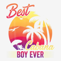 Best Cabana Boy Ever Sunset Palm Trees Funny Novelty Adjustable Cap | Artistshot