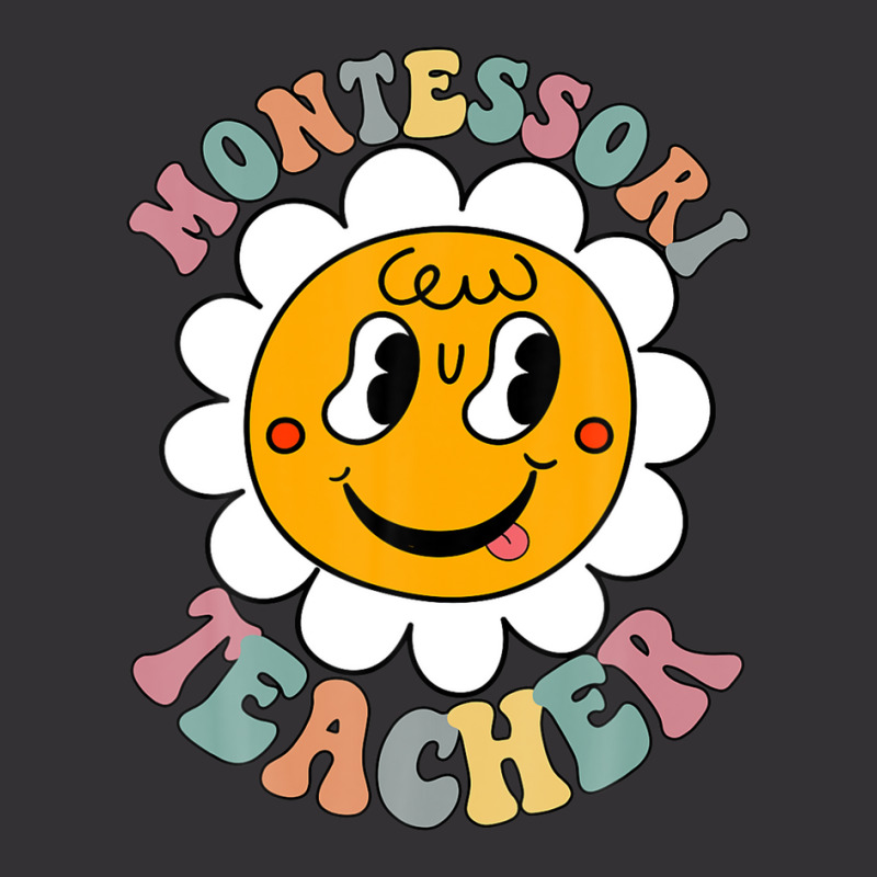 Back To School, Retro 80's Montessori Teacher Sunflower Vintage Short | Artistshot