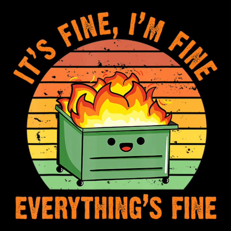 Hot Trend It's Fine, I'm Fine,everything's Fine Lil Dumpster Fire Cool Adjustable Cap by behindcedar22 | Artistshot