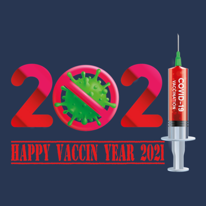 Happy Vaccin Year 2021 Ladies Denim Jacket by JosePaniagua | Artistshot