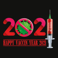 Happy Vaccin Year 2021 Scorecard Crop Tee | Artistshot