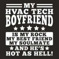 Hvac Tech Girlfriend Apparel - Funny Girlfriends Design Ladies Fitted T-shirt | Artistshot