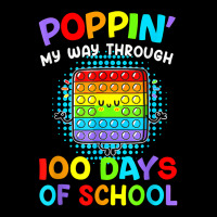 Poppin My Way Through 100 Days Of School 100th Day Gifts T Shirt Pocket T-shirt | Artistshot