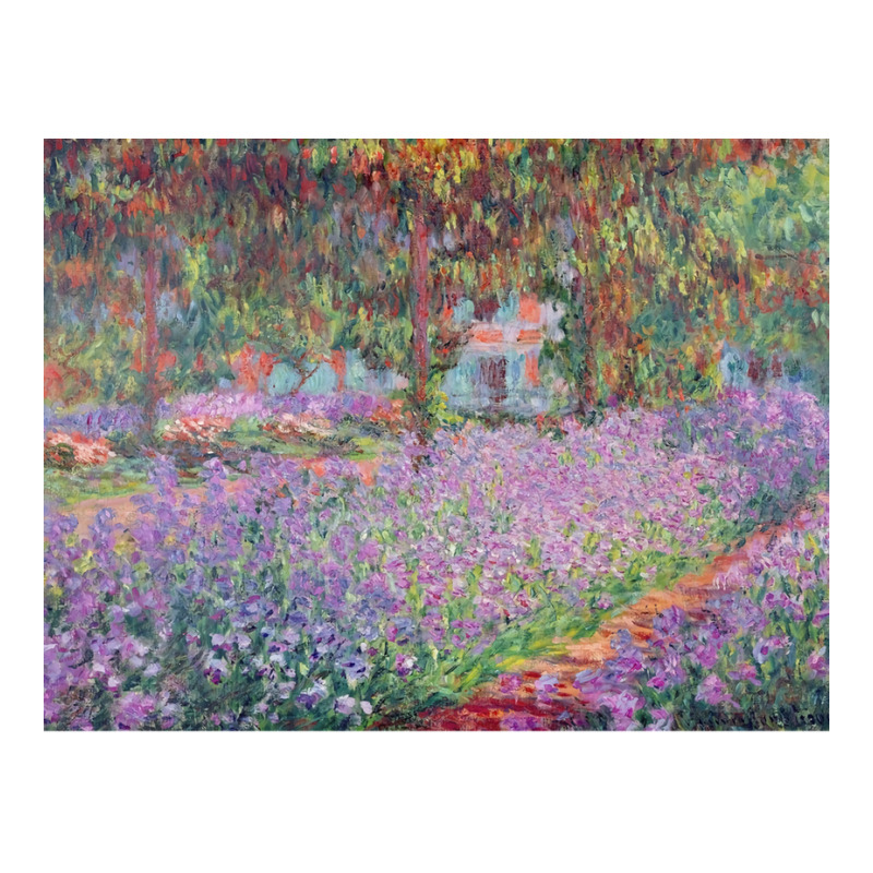 The Artists Garden At Giverny 1900 Claude Monet Poster Aesthetic V-Neck Tee by tamrahzeller4 | Artistshot