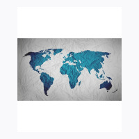 Map Of The World Poster Girl T-shirt | Artistshot